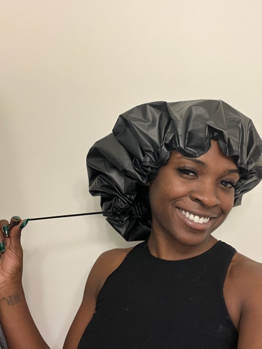 Knotless Kay Satin Lined Shower Cap